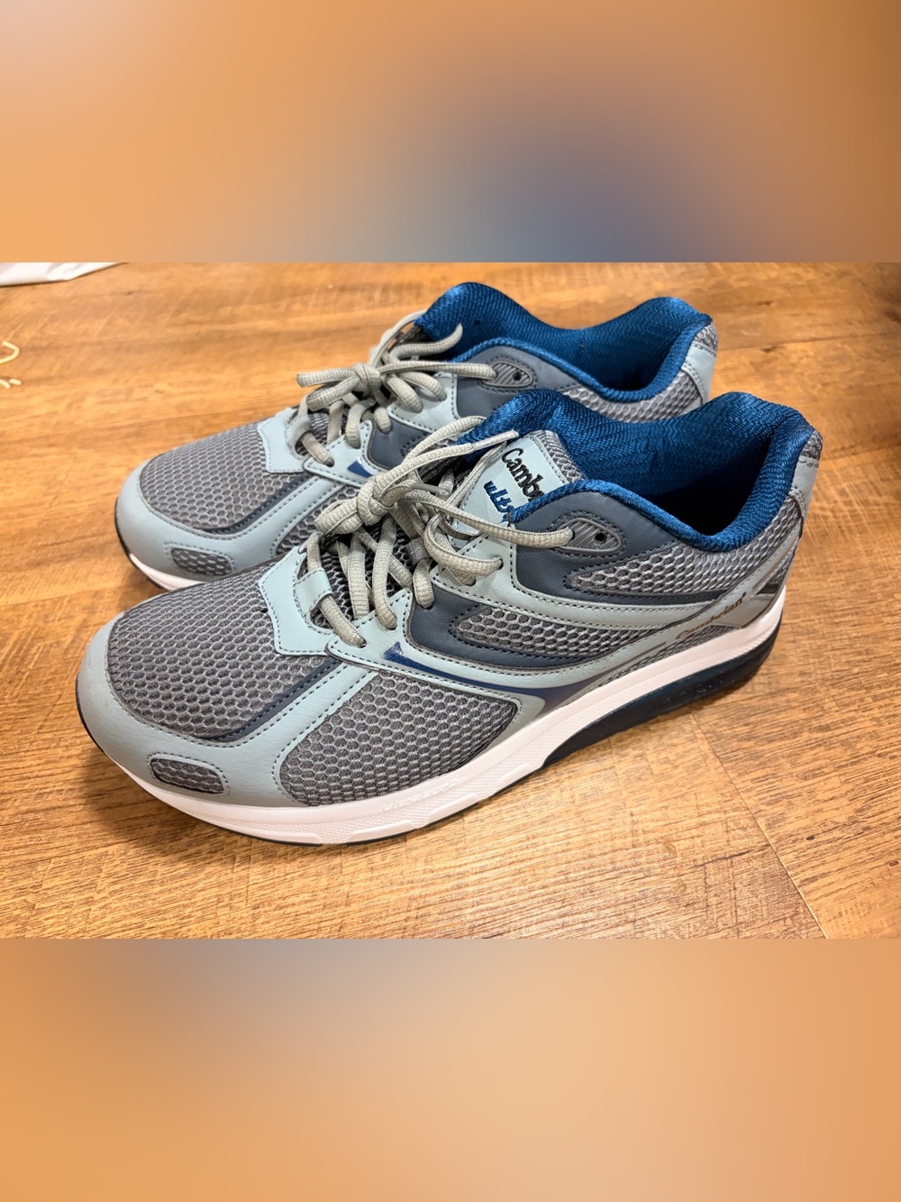 Brand New Men’s Cambrian Gray and Blue Sneakers